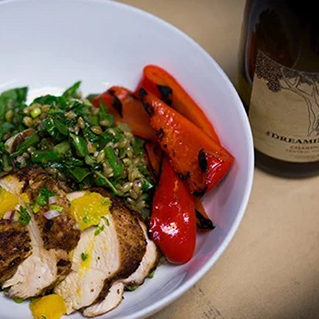 Barley Salad with Mushrooms, Asparagus & Swiss Chard